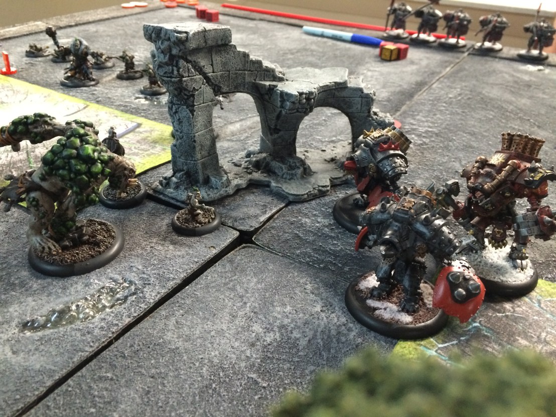 4 Earthborn vs Khador Karchev Kodiak