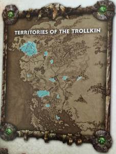 Territories of the Trollkin from IK game book