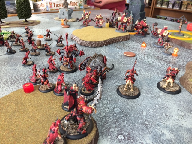 2 Protectorate of Menoth Harbinger vs Skorne Makeda1