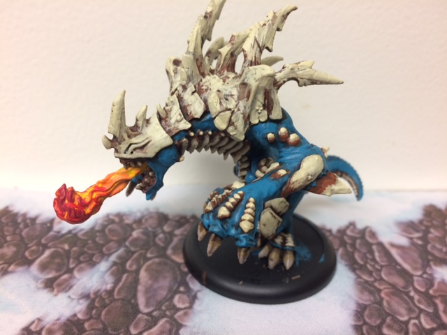 Legion of Everblight Ravagore Bone Blue Fire
