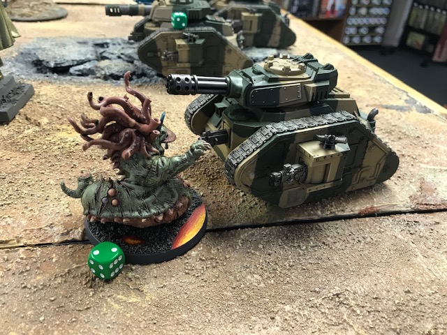 Nurgle Beast of Nurgle Daemon versus Astra Militarum Punisher